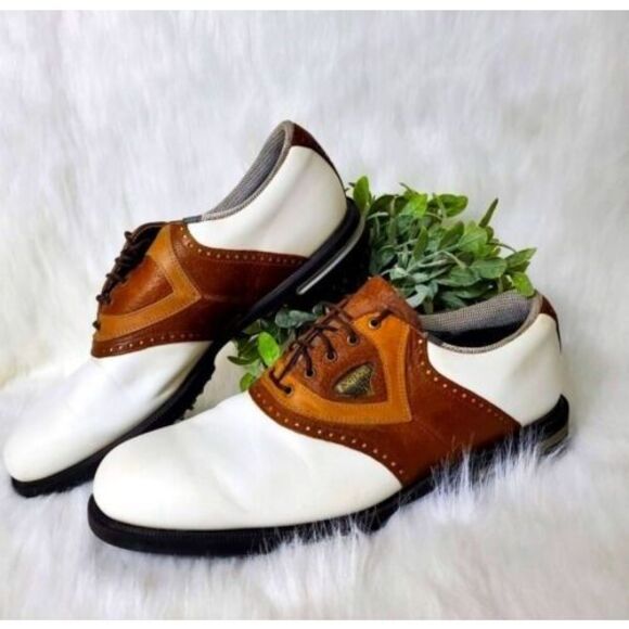 Footjoy Gel Fusion Golf Shoes Size 12 Opti-Flex IntelliTemp White Outdoor Mens - Picture 1 of 13